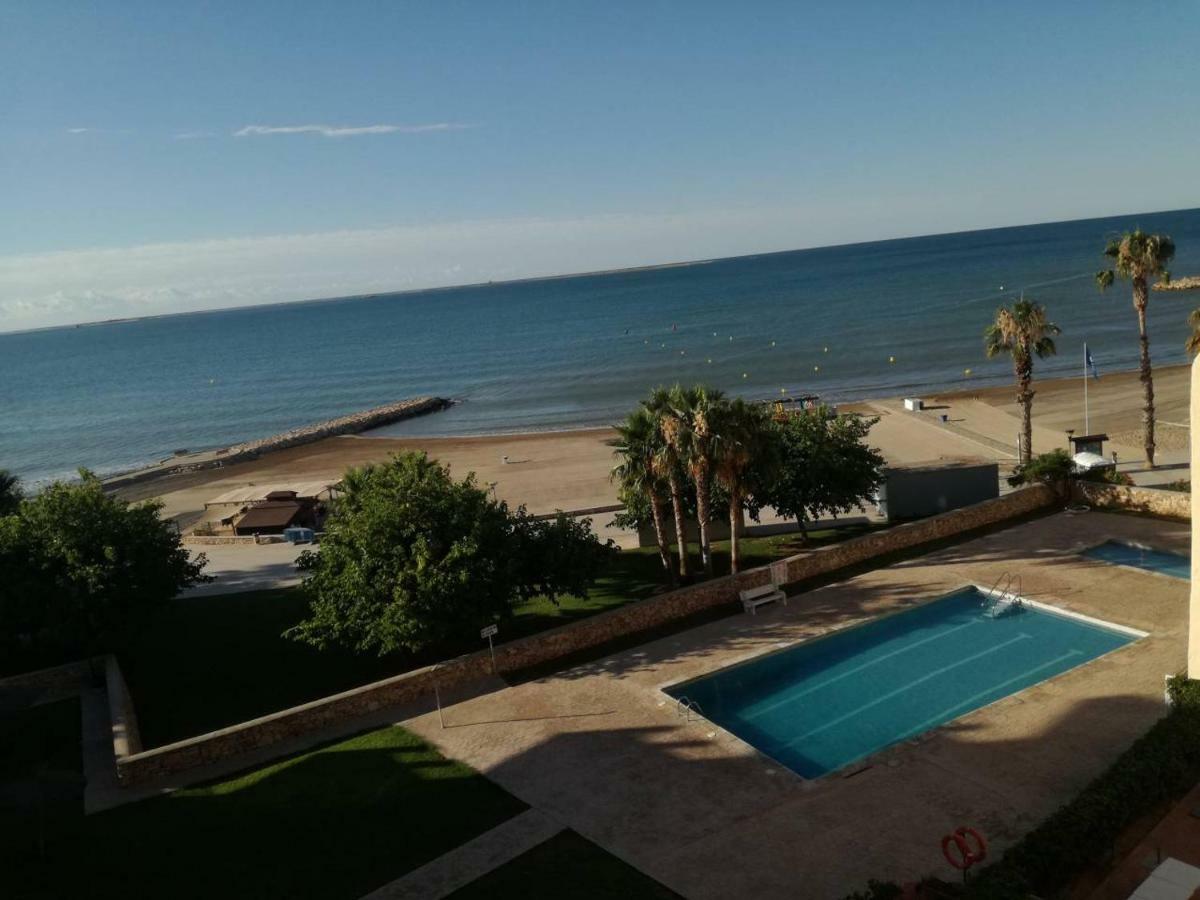 Atico Primer Linea De Mar Con Piscina En Ebrehogar Sant Carlos de la Ràpita Exteriör bild